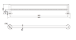 Eva Double Towel Rail 900mm - Image 3