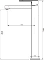 Eva Mini High Rise Basin Mixer - Image 4
