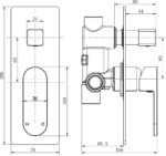 Eva Mini Shower Diverter Mixer - Image 4