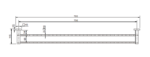 Lux Double Towel Rail 750mm - Image 4