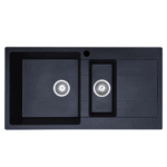 Ria One & Quarter Left Hand Bowl Granite Sink with Drainer 30L+8L