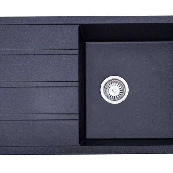 Dello Single Bowl Granite Sink with Drainer 30L