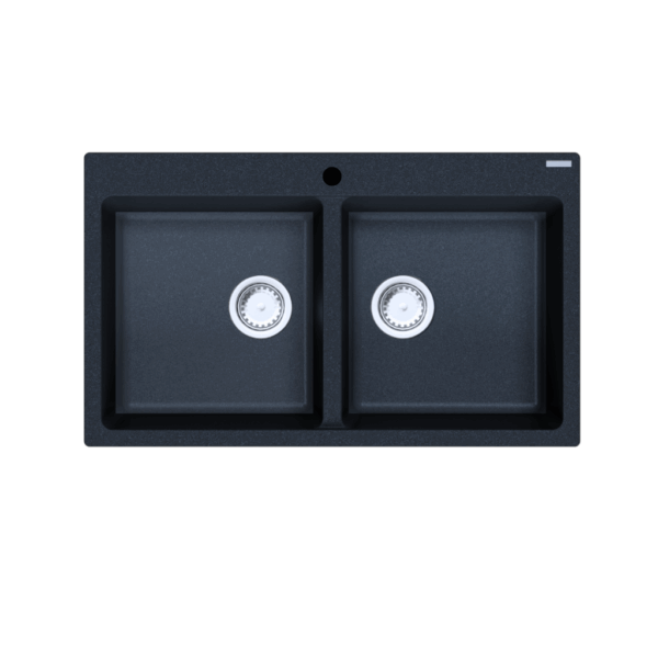 Cremona Double Bowl Granite Sink – 26.5L+26.5L