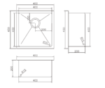 Single Bowl Stainless Steel Sink 31L - Image 3