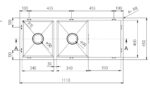 Double Bowl Stainless Steel Sink 22L+26L - Image 3