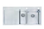 One & Quarter Bowl Stainless Steel Sink 7L+26L
