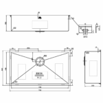 Coloured Single Bowl Sink 66L - Image 5