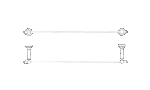 Medoc Double Towel Rail 600mm - Image 6