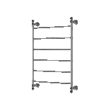 Medoc 6 Bar Heated Towel Rail