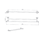 Medoc Double Towel Rail 750mm - Image 6
