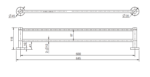 Mirage Double Towel Rail 600mm - Image 13