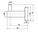 Mirage Single Robe Hook - Image 12