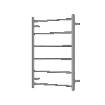 Mirage 6 Bar Heated Towel Rail
