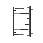 Mirage 6 Bar Heated Towel Rail - Image 4