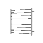 Mirage 8 Bar Wide Heated Towel Rail - Image 10