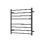 Mirage 8 Bar Wide Heated Towel Rail - Image 8
