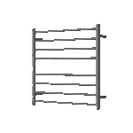 Mirage 8 Bar Wide Heated Towel Rail - Image 7