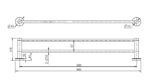 Mirage Double Towel Rail 900mm - Image 4