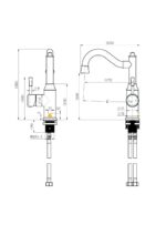 Montpellier Shepherd’s Crook High Rise Basin Mixer - Image 6