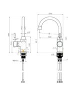Montpellier Gooseneck High Rise Basin Mixer - Image 6