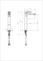 Nova High Rise Basin Mixer - Image 10