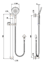 Nova Shower on Rail - Image 10