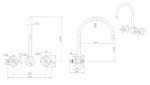 Ryker Wall Sink Set 1/4 Turn - Image 8