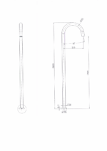 Star Freestanding Bath Spout - Image 9