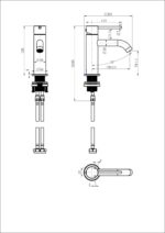 Star Mini Basin Mixer Curved Spout - Image 12
