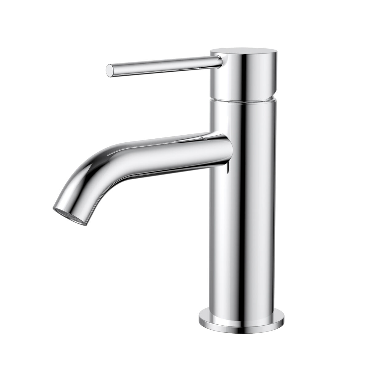 Star Mini Basin Mixer Curved Spout - Image 1