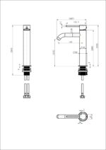 Star Mini Mid-Rise Basin Mixer Curved Spout - Image 12