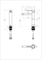 Star Mini Mid Rise Basin Mixer - Image 11