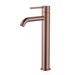 Star Mini High Rise Basin Mixer Curved Spout - Image 3