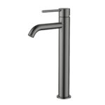 Star Mini High Rise Basin Mixer Curved Spout - Image 8