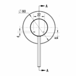 Star Mini Shower Mixer 80mm TRIM KIT - Image 12