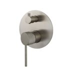 Star Mini Shower Diverter Mixer With Knurled Handle - Image 3