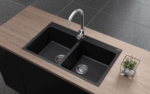 Cremona Double Bowl Granite Sink – 26.5L+26.5L - Image 3