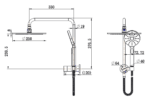Star Compact Half Shower Column Set - Image 11
