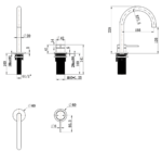 Mica Gooseneck Hob Basin Mixer Set - Image 8