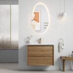 Venetta Framed Wall Hung 750mm Harvest Oak Cabinet