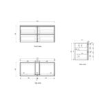 Venetta Framed Wall Hung 1200mm Harvest Oak Cabinet - Image 5