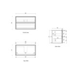 Venetta Fluted Framed Wall Hung 900mm Harvest Oak Cabinet - Image 6