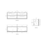 Voulari Framed Wall Hung 1800mm Harvest Oak Cabinet - Image 6