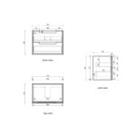 Voulari Framed Wall Hung 750mm Harvest Oak Cabinet - Image 7