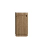 Mini Hartelle Fluted Floor Standing Harvest Oak Cabinet - Image 4