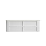 Ramee Fluted Wall Hung 1800mm Matte White Cabinet - Image 5