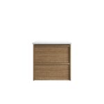 Venetta Framed Wall Hung 600mm Harvest Oak Cabinet - Image 5
