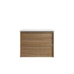 Venetta Framed Wall Hung 750mm Harvest Oak Cabinet - Image 6