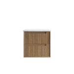 Voulari Framed Wall Hung 600mm Harvest Oak Cabinet - Image 5