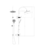 Mica Gooseneck Dual Shower Rail - Image 17